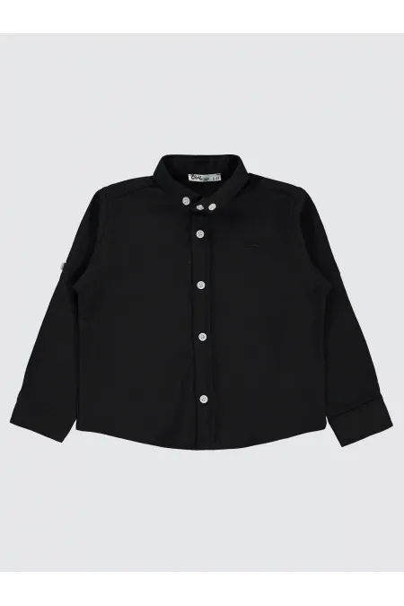 Erkek Çocuk Gömlek 2-5 Yaş Siyah - Paket