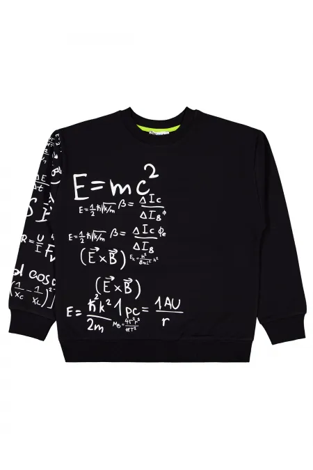 Erkek Çocuk Sweatshirt 10-13 Yaş Siyah - Paket