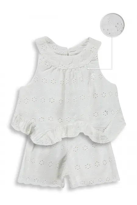 Bebek Takım 0-24 Ay Kırık Beyaz - Paket