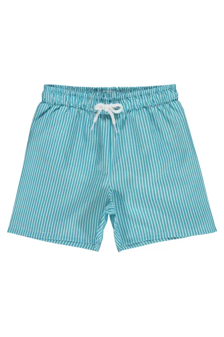 Erkek Çocuk Deniz Şort 6-9 Yaş Mint - Paket