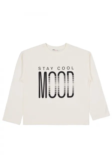 Kız Çocuk Sweatshirt 10-13 Yaş Ekru - Paket