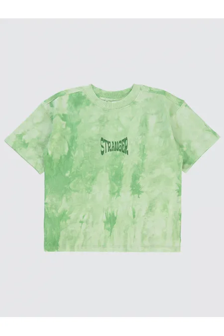Boys T-Shirt 6-9 Years Old Light Green - Package