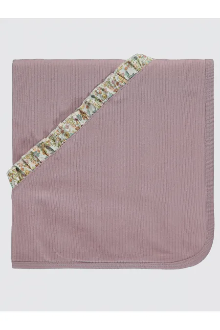 Couverture et lange pour bébé 0-24 mois, lilas doux - Emballage