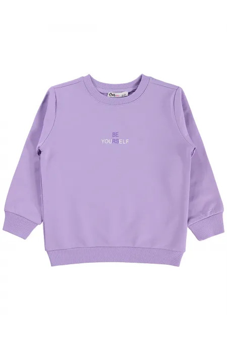 Sweat-shirt pour fille, 2-5 ans, lilas foncé - Lot