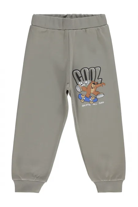 Pantalon de survêtement garçon Km 2-5 ans Gris clair - Lot