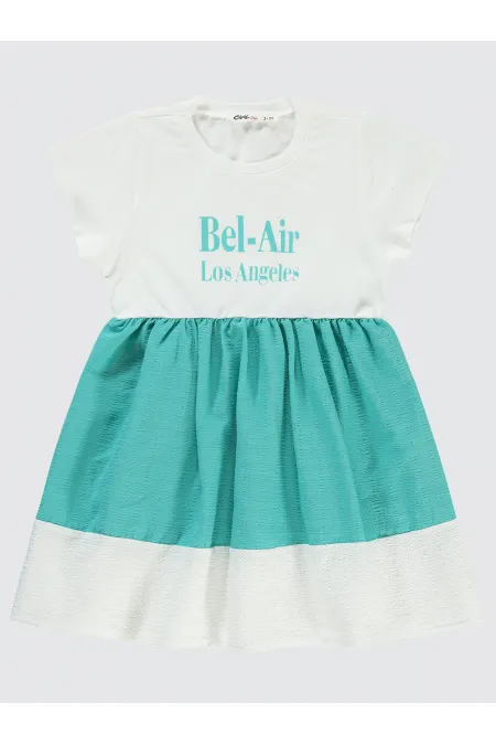 Ensemble gilet et robe vert pour fille (2-5 ans) - Paquet