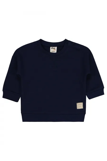 Bebek Sweatshirt 0-24 Ay Lacivert - Paket