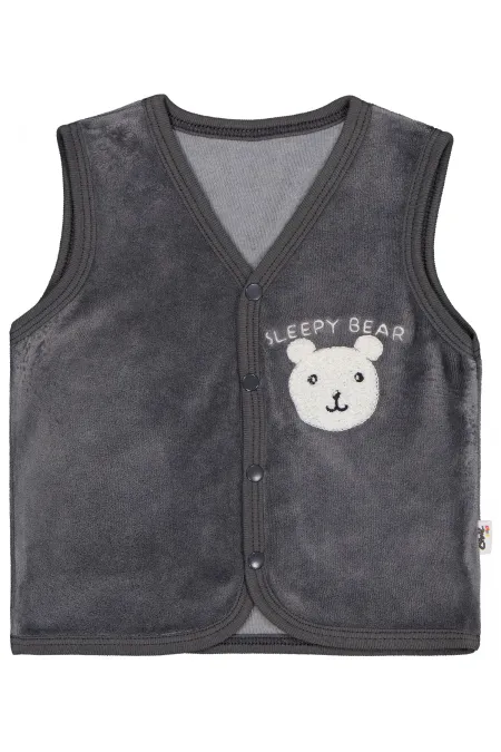 Baby Vest 0-24 Months Dark Gray - Pack