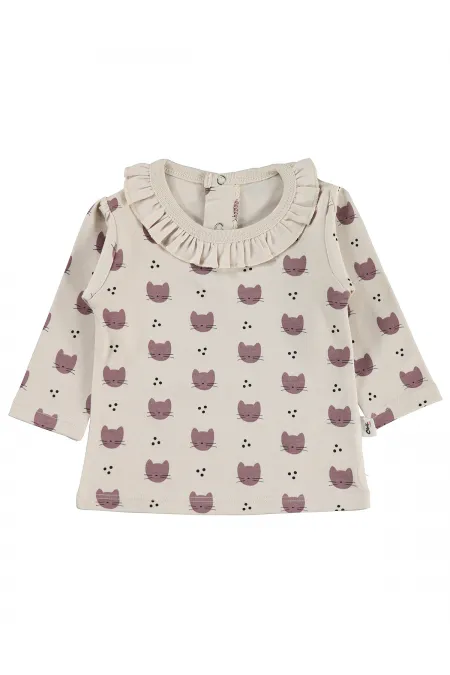 Bebek Sweatshirt 0-24 Ay Taş Rengi - Paket