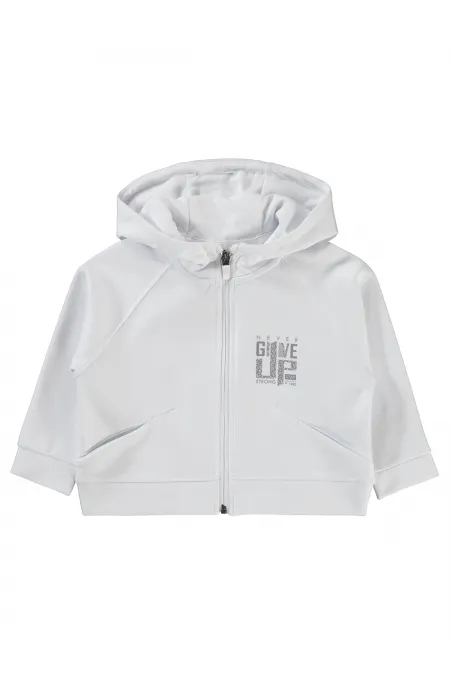 Gilet blanc pour fille (2-5 ans) - Emballage