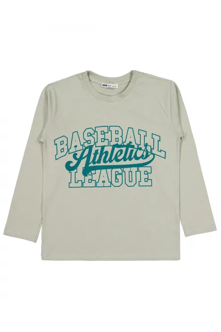 Erkek Çocuk Sweatshirt Km 6-9 Yaş Koyu Taş Rengi - Paket