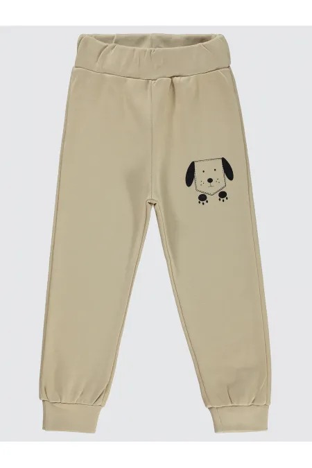 Bas de survêtement garçon Km 2-5 ans Beige - Emballage