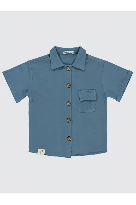 Chemise garçon 2-5 ans indigo - Paquet