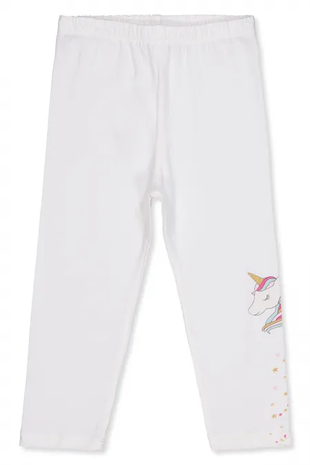 Collants pour filles de 2 à 5 ans, écru - Paquet