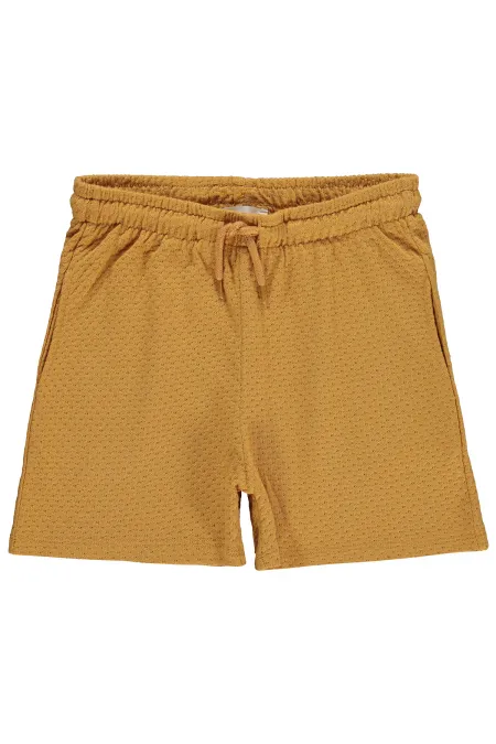 Kız Çocuk Şort 10-13 Yaş Hardal - Paket