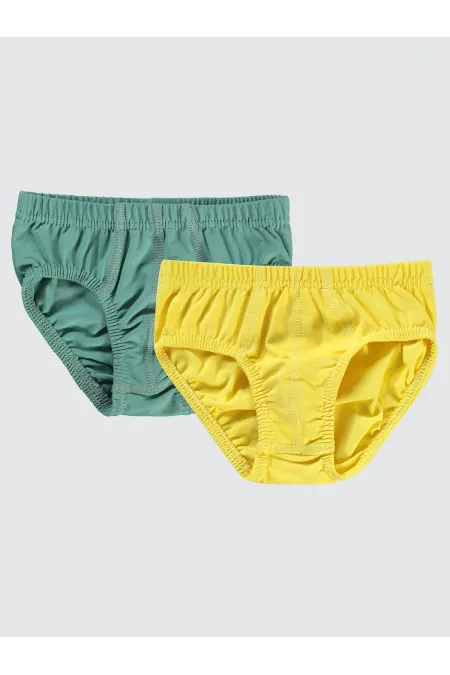 Culotte garçon moutarde-kaki - Paquet