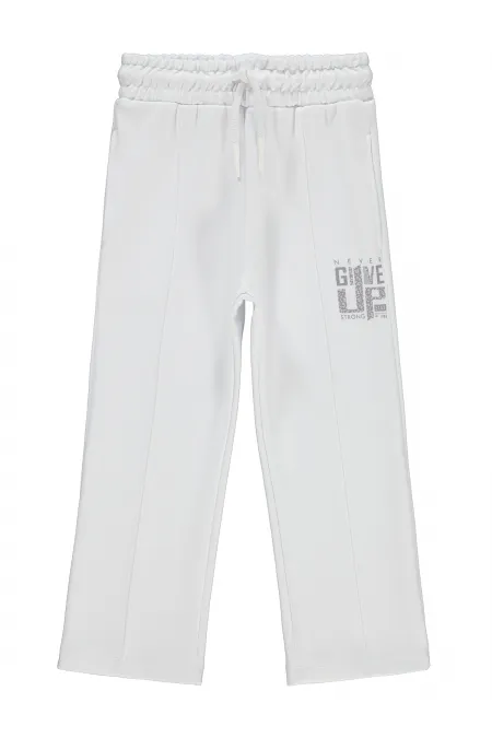 Girl's Tracksuit Bottoms 2-5 Years White - Pack