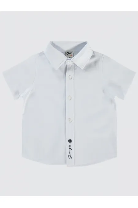 Bebek Gömlek 0-24 Ay Beyaz - Paket