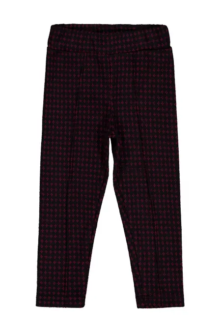 Leggings bordeaux pour fille de 2 à 5 ans - Emballage