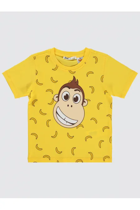 Boys T-Shirt 2-5 Years Yellow - Package