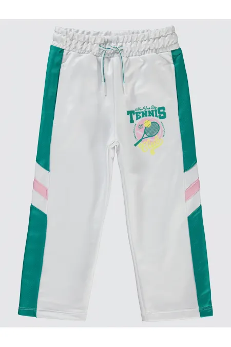 Girl's Tracksuit Bottoms 2-5 Years White - Pack