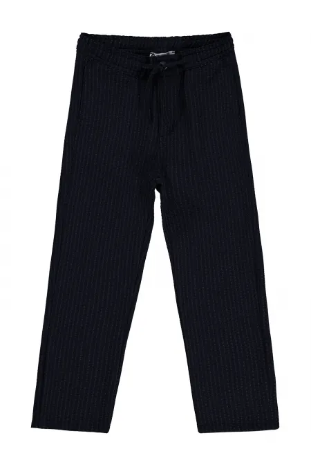 Pantalon garçon, 6-9 ans, bleu marine - Lot