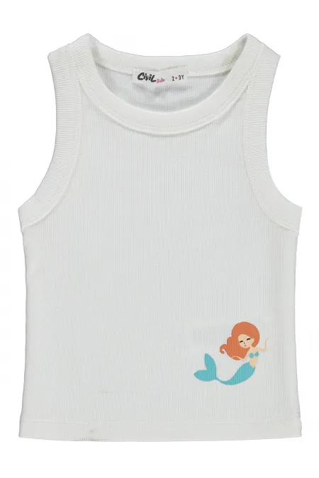 Girls' T-shirt, Ages 2-5, Off-White - Package Girls' T-shirt, Ages 2-5, Off-White - Package