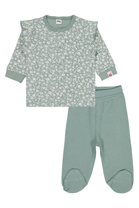 Baby Pajama Set 0-24 Months Green - Package