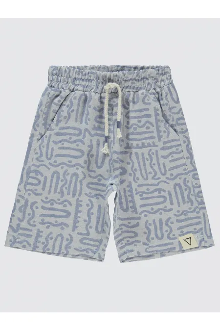 Shorty garçon bleu 6-9 ans - Paquet