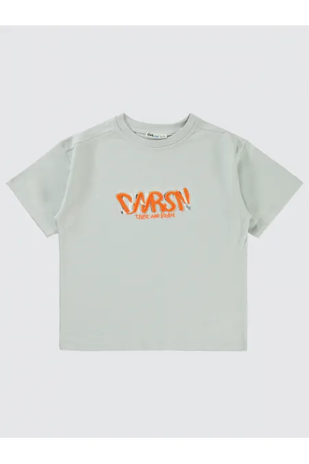 Lot de T-shirts pour garçons de 6 à 9 ans, gris clair