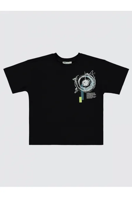 Boys T-Shirt 6-9 Years Old Black - Pack