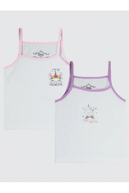 Kız Çocuk Atlet 2-9 Yaş Standart - Paket