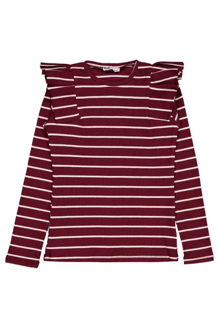 Kız Çocuk Sweatshirt 10-13 Yaş Koyu Bordo - Paket