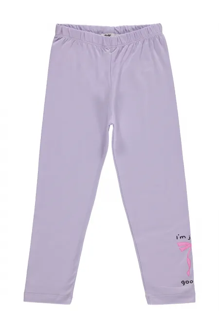 Leggings pour filles Km 6-9 ans Lavande douce - Lot