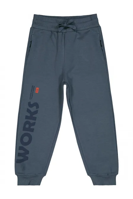 Bas de survêtement garçon 10-13 ans anthracite clair - Emballage