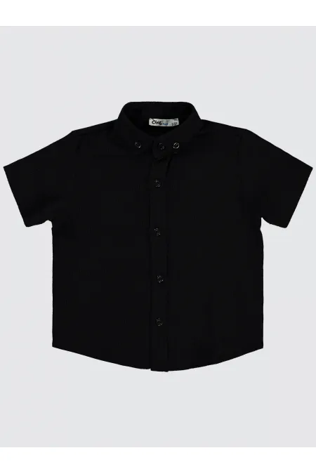 Erkek Çocuk Gömlek 2-5 Yaş Siyah - Paket