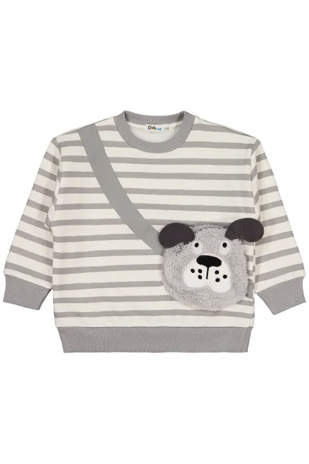 Erkek Çocuk Sweatshirt 2-5 Yaş Gri - Paket