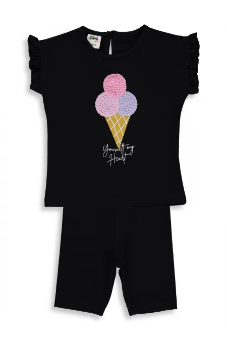 Ensemble bébé 0-24 mois noir - Emballage