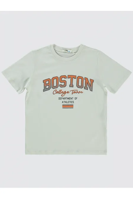 Boys T-Shirt 6-9 Years Old Light Gray - Pack