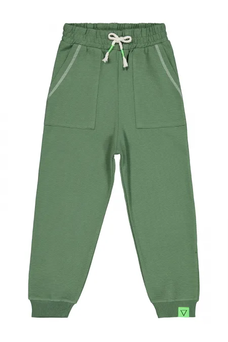 Bas de survêtement vert pour garçon (6-9 ans) - Lot