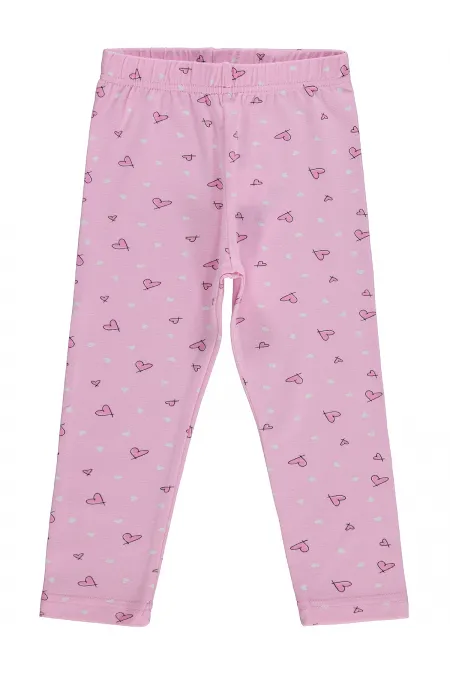Kız Çocuk Tayt Km 2-5 Yaş Pembe - Paket