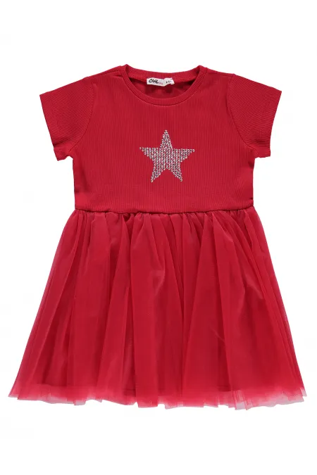 Girls' Jumpsuit and Dress, Ages 6-9, Red - Package