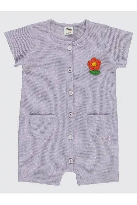 Grenouillères bébé 0-24 mois lilas - Emballage