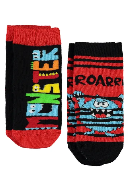 Chaussettes courtes garçon 2-9 ans, taille standard - Lot