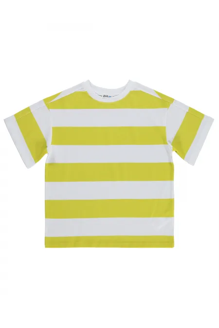 T-shirt garçon, 6-9 ans, jaune citron - Lot