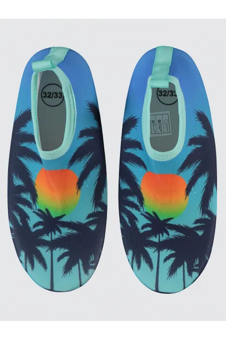 Erkek Çocuk Deniz Ayakkabısı 31-35 Numara Turkuaz - Paket