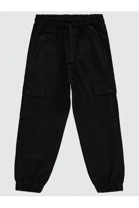 Pantalon noir pour garçon de 10 à 13 ans - Lot