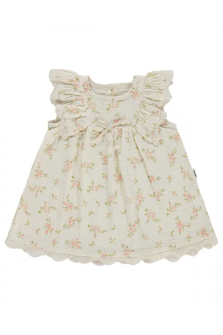 Bebek Jile ve Elbise 0-24 Ay Krem - Paket