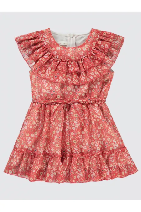 Girl's Vest and Dress 2-5 Years Old Coral - Package