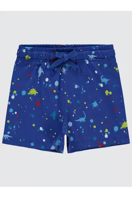 Shorty garçon 2-5 ans bleu marine clair - Emballage